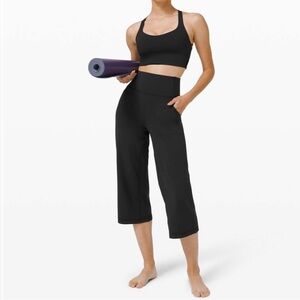 Lululemon Align Wide Leg Crop 23" Black Size 6